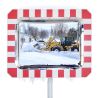 Stainless Steel Mirror for Industry and Private Roads - ANTI-FROST - 600 x 800 mm