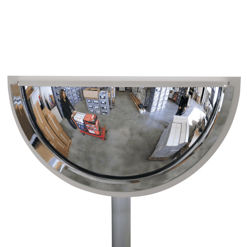 Demi-miroir multi-usages panoramiques vision à 180° -  1/2 diamètre 300 mm - Garantie 3 ou 6 ans