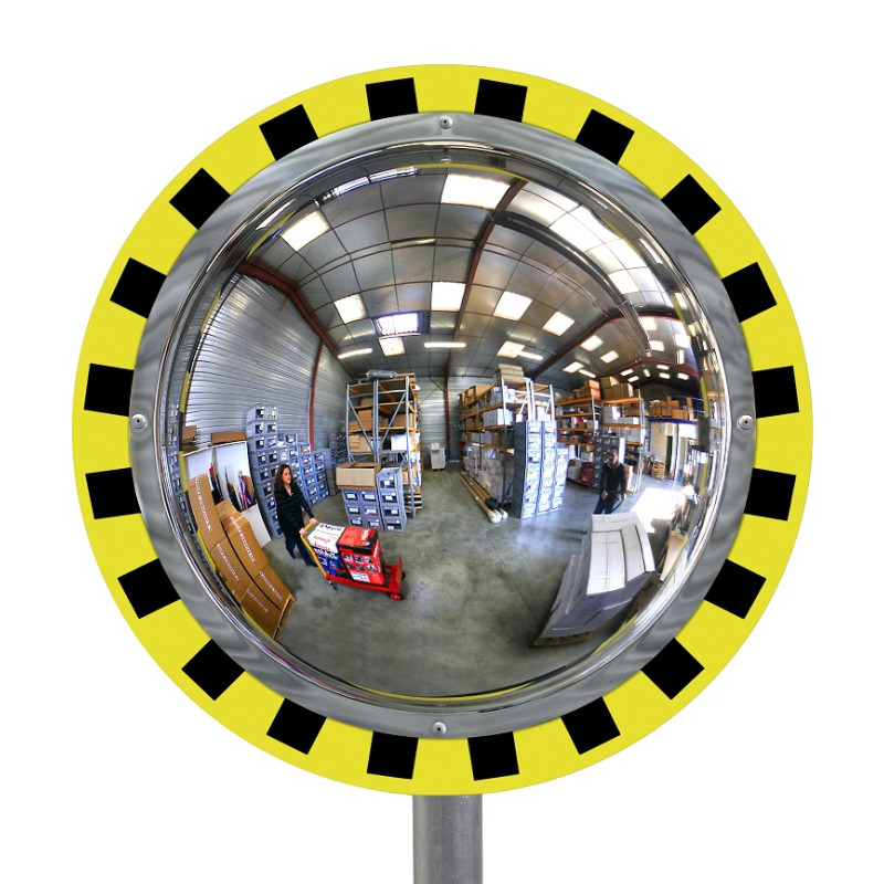 Miroir pour les entrepôts et la logistique - Vision à 180°- Diamètre 800 mm - Garantie 3 ans