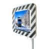 Miroir routier conforme avec DISPOSITIF ANTIGIVRE - Gamme Jura - 450 x 600 mm