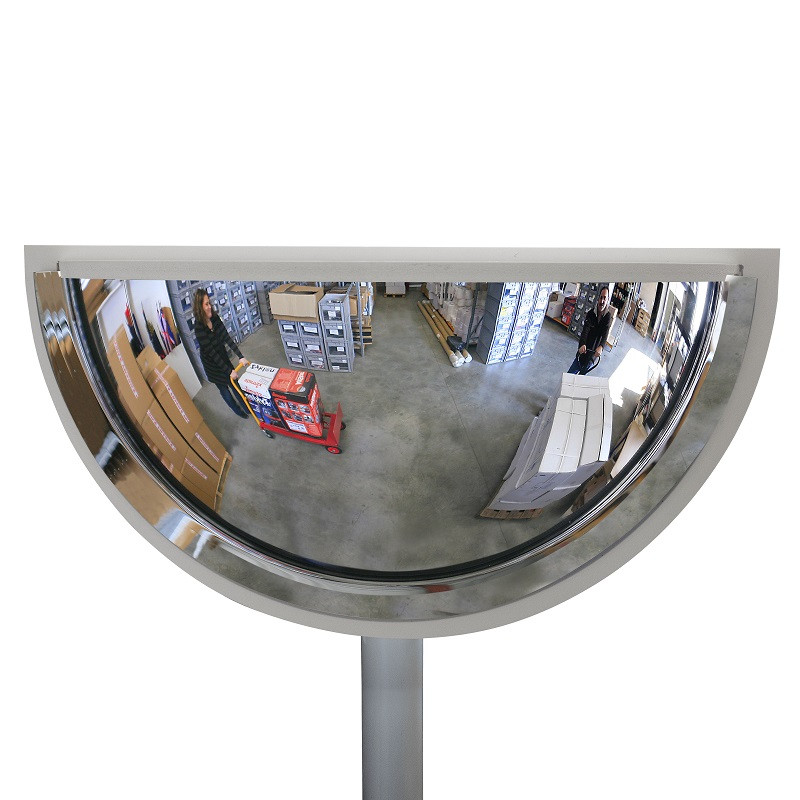 Demi-miroir multi-usages panoramiques vision à 180° -  1/2 diamètre 400 mm - Garantie 3 ou 6 ans