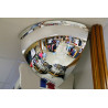 Miroir hémisphérique 1/8 de sphère - Vision à 90° - Diamètre 800 mm - Garantie 3 ans