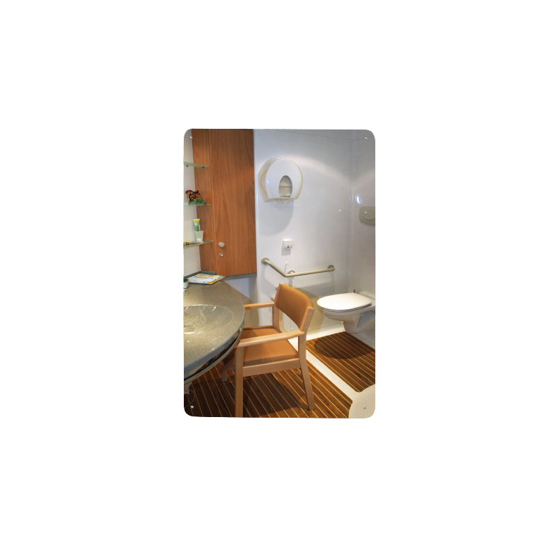 Miroir incassable pour sanitaire en plexichok - 600 x 800 mm  - Garantie 3 ans